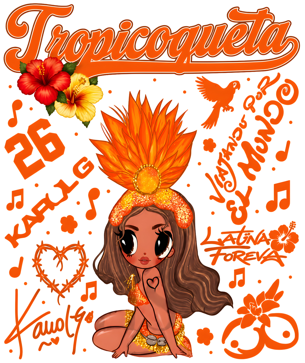 TROPICOQUETA - DTF Sheet Ready to Press