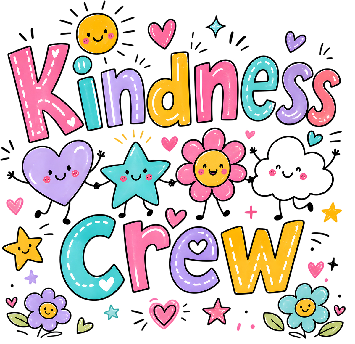 KINDNESS CREW - DTF Sheet Ready to Press