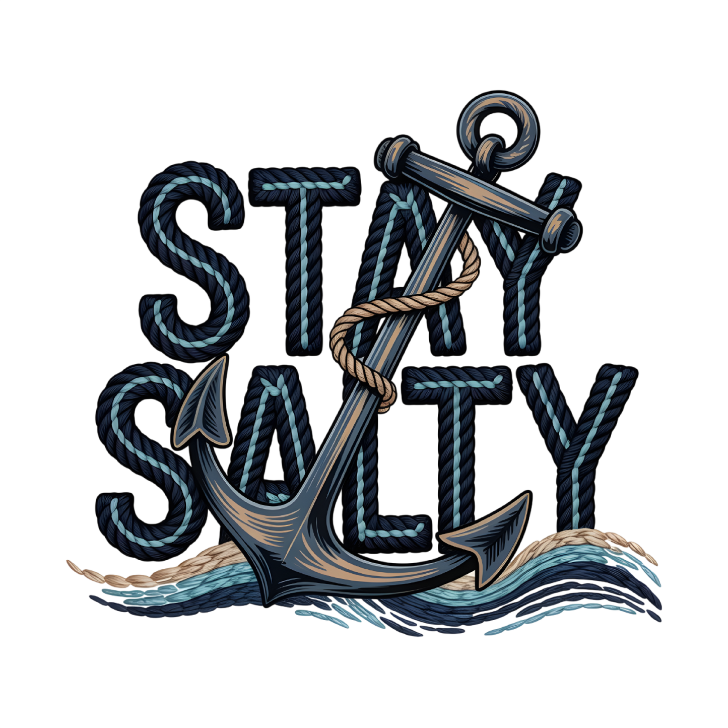 Stay Salty Anchor - DTF Sheet Ready To Press